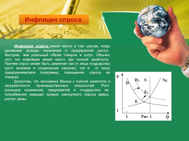 Инфляция спроса. Инфляция спроса имеет место в том случае, когда денежные доходы