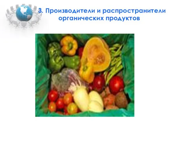 3. Производители и распространители органических продуктов