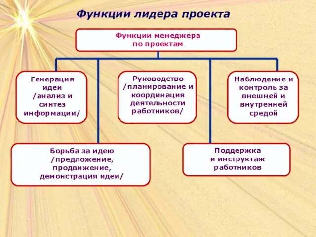 Функции лидера проекта