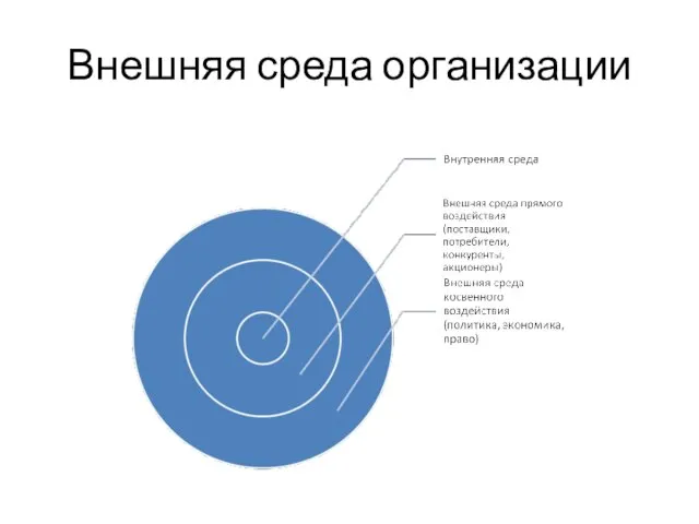 Внешняя среда организации