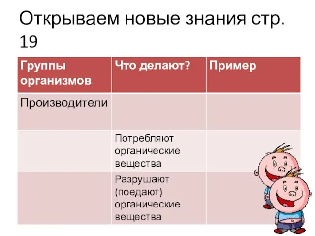 Открываем новые знания стр. 19