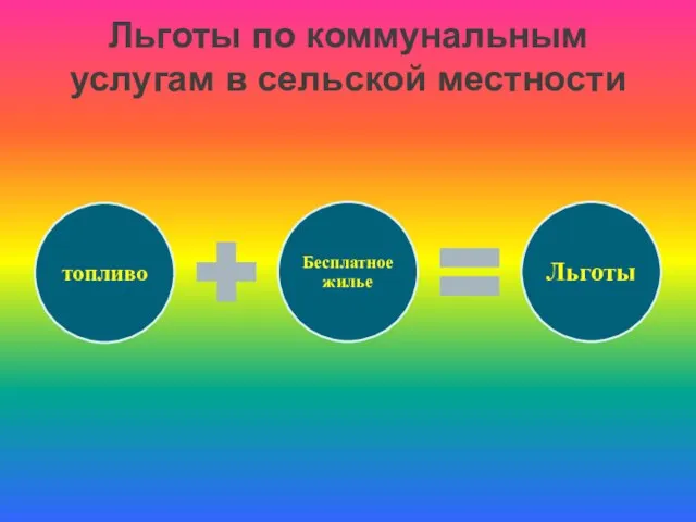 Льготы по коммунальным услугам в сельской местности