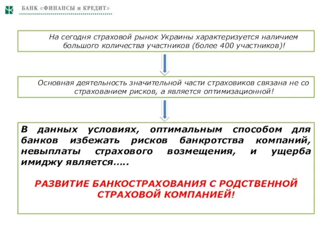 В данных условиях, оптимальным способом для банков избежать рисков банкротства компаний, невыплаты