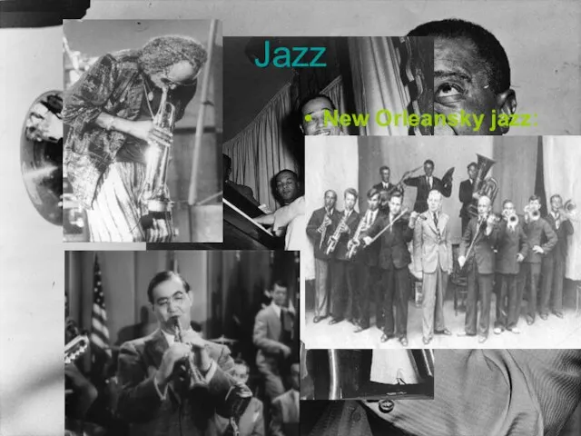 Jazz New Orleansky jazz: Свинг Бибоп Буги-вуги