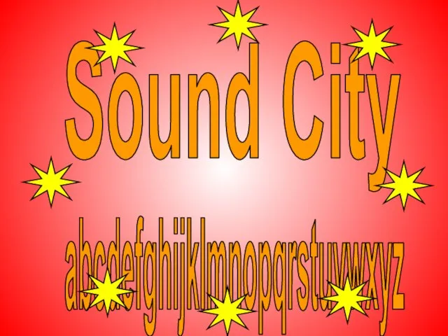 Sound City abcdefghijklmnopqrstuvwxyz