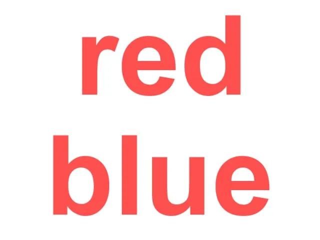 red blue