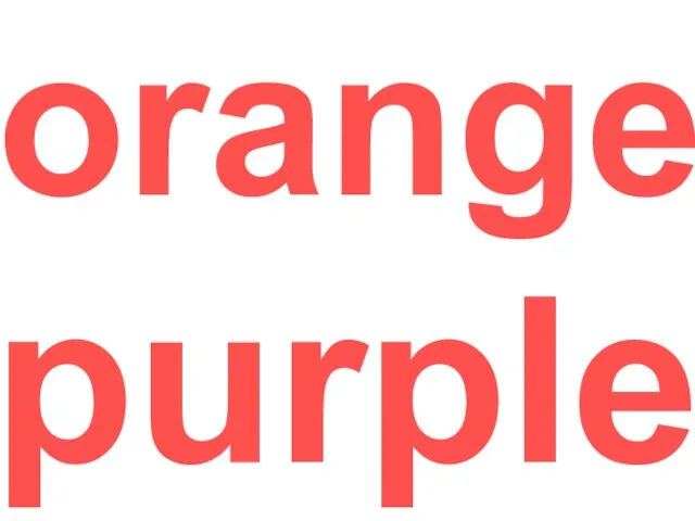 orange purple