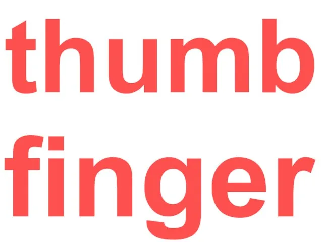 thumb finger