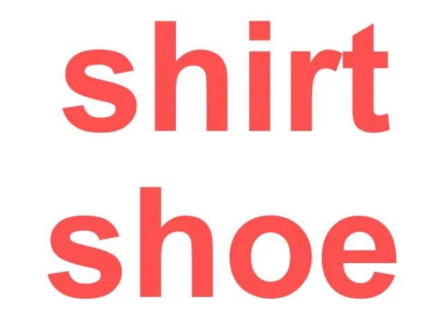 shirt shoe