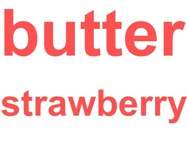 butter strawberry