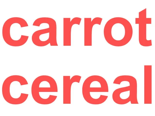 carrot cereal