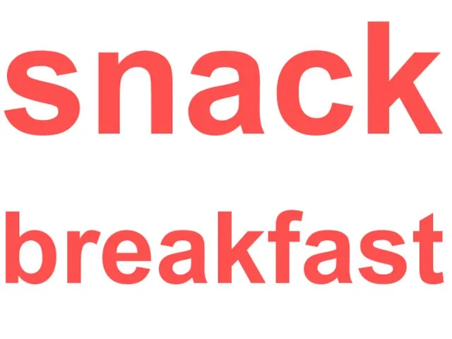 snack breakfast