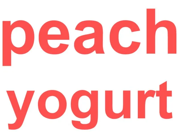 peach yogurt