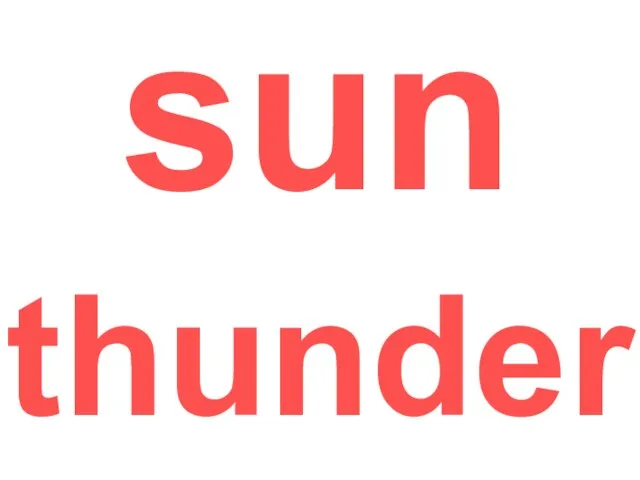 sun thunder