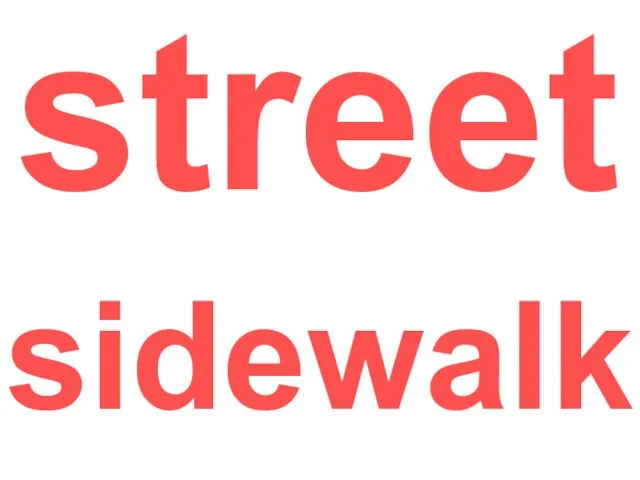 street sidewalk