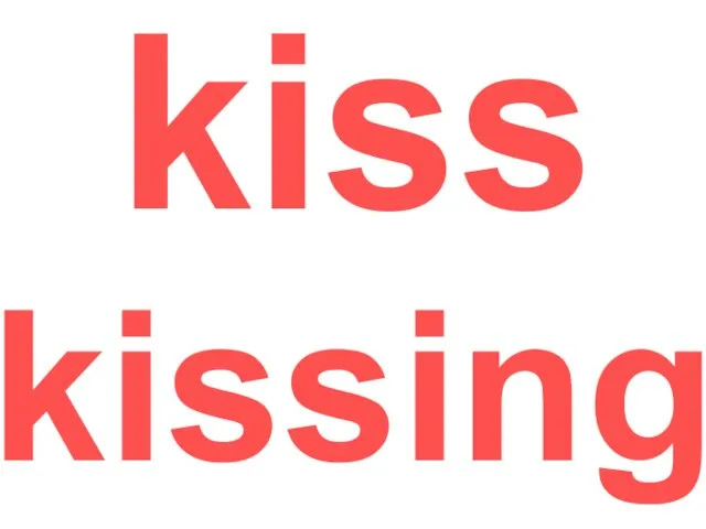 kiss kissing