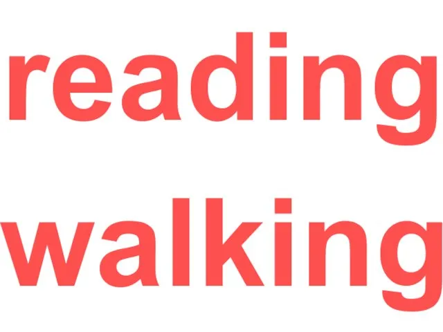 reading walking