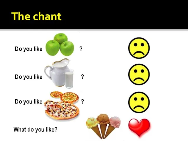 The chant Do you like ? Do you like ? Do you