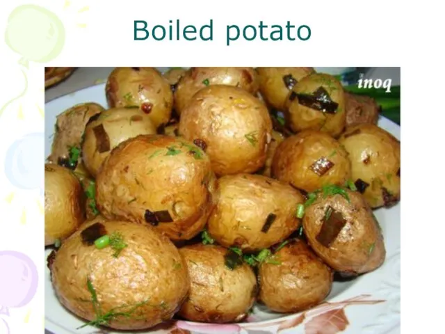 Boiled potato