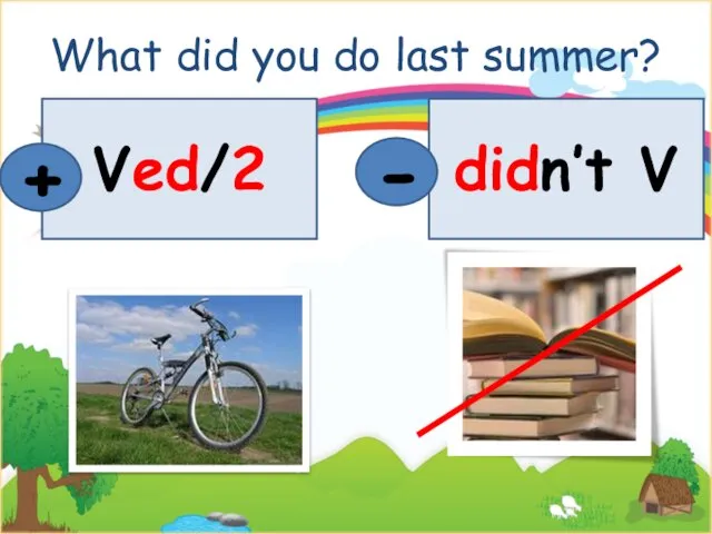 What did you do last summer? Ved/2 + didn’t V -