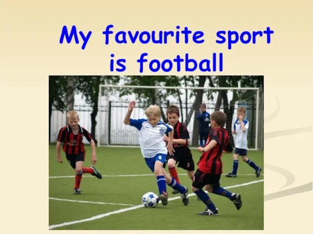 My favourite sport is football