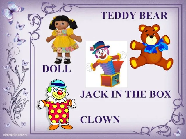 DOLL CLOWN TEDDY BEAR JACK IN THE BOX