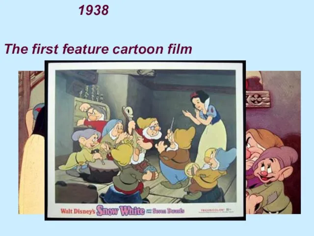 1938 The first feature cartoon film