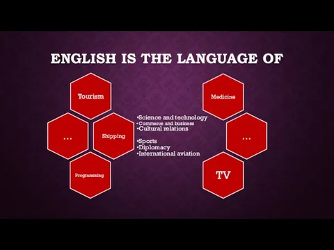 English is the language of
