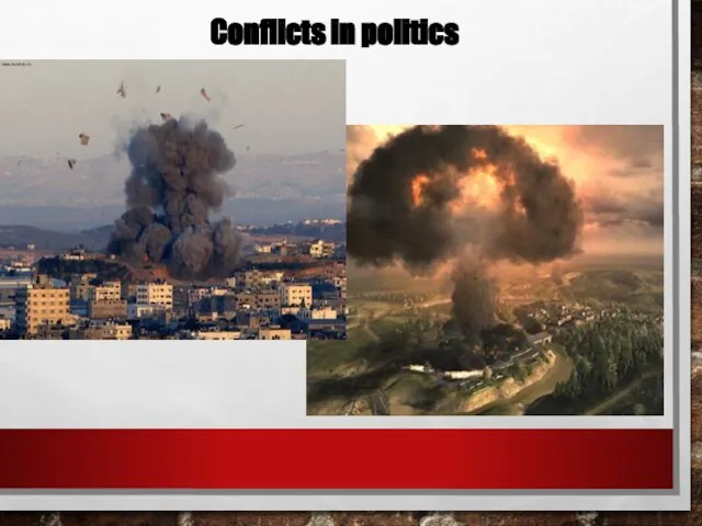 Conflicts in politics