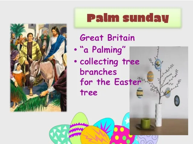 Great Britain “a Palming” сollecting tree branches for the Easter tree