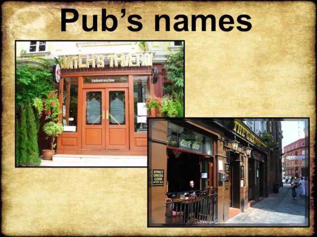 Pub’s names