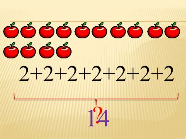 2+2+2+2+2+2+2 ? 14