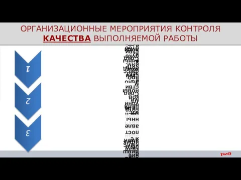 Организационные мероприятия контроля КАЧЕСТВА выполняемой работы ОРГАНИЗАЦИОННЫЕ МЕРОПРИЯТИЯ КОНТРОЛЯ КАЧЕСТВА ВЫПОЛНЯЕМОЙ РАБОТЫ