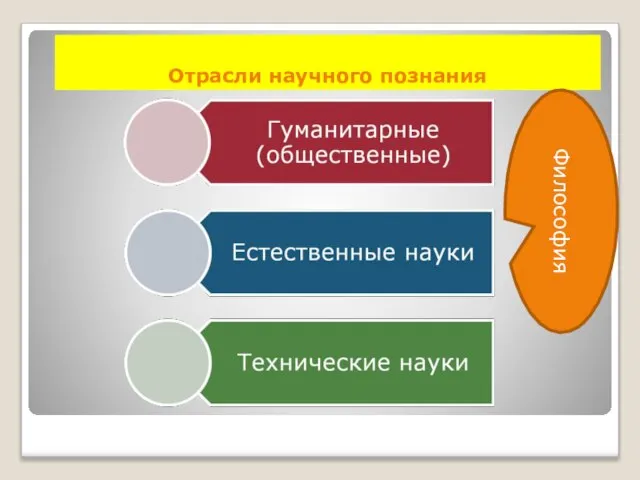 Отрасли научного познания Философия