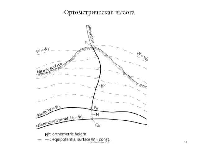 Ортометрическая высота Трофимов М.Е.