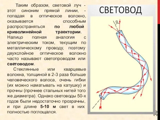 Таким образом, световой луч - этот синоним прямой линии, - попадая в