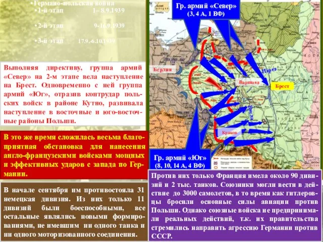 Выполняя директиву, группа армий «Север» на 2-м этапе вела наступление на Брест.