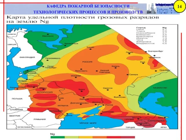 КАФЕДРА ПОЖАРНОЙ БЕЗОПАСНОСТИ ТЕХНОЛОГИЧЕСКИХ ПРОЦЕССОВ И ПРОИЗВОДСТВ 14