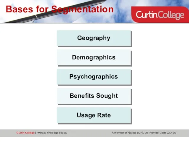 Bases for Segmentation