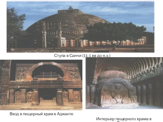 Ступа в Санчи (11-1 вв до н.э.) Вход в пещерный храм в