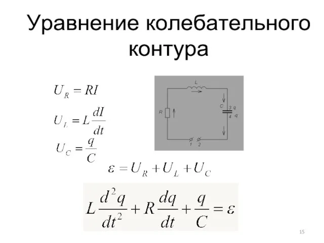 Уравнение колебательного контура