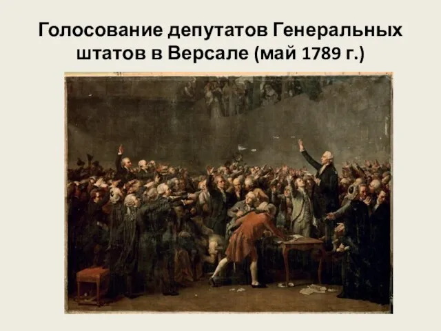Голосование депутатов Генеральных штатов в Версале (май 1789 г.)