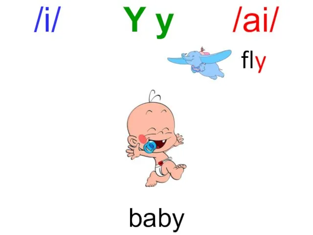 /i/ Y y /ai/ baby fly