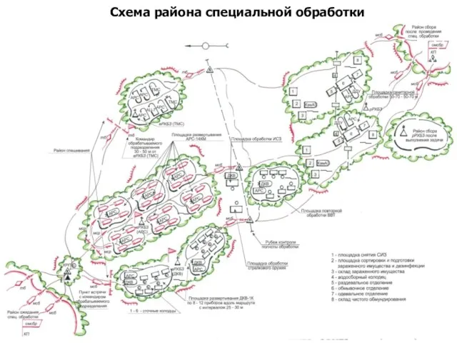 Схема района специальной обработки