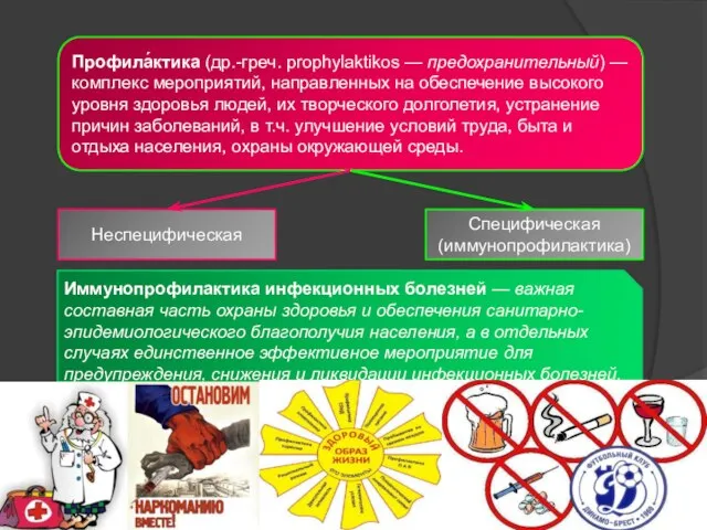 Профила́ктика (др.-греч. prophylaktikos — предохранительный) — комплекс мероприятий, направленных на обеспечение высокого