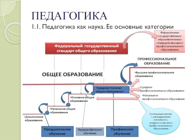 ПЕДАГОГИКА 1.1. Педагогика как наука. Ее основные категории