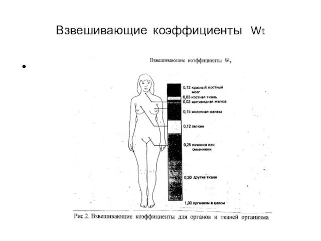 Взвешивающие коэффициенты Wt