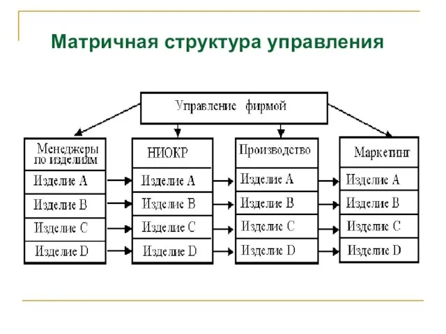 Матричная структура управления