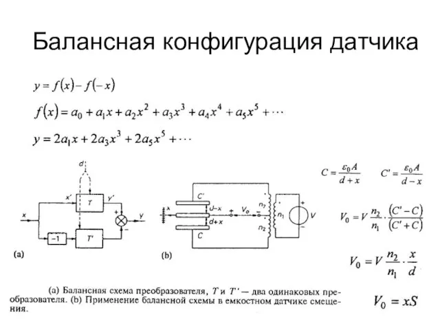 Балансная конфигурация датчика