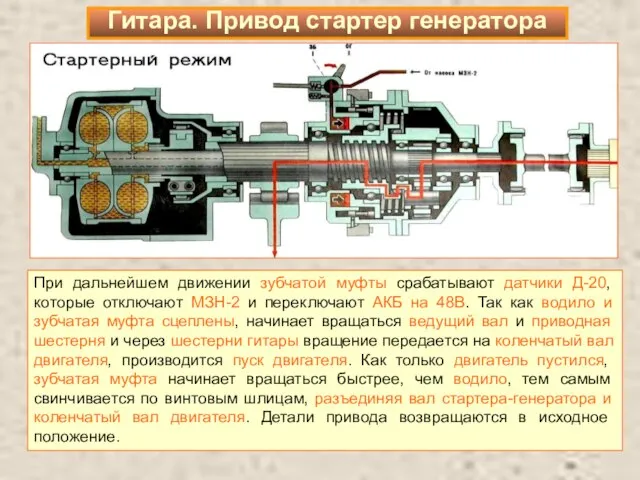 При дальнейшем движении зубчатой муфты срабатывают датчики Д-20, которые отключают МЗН-2 и